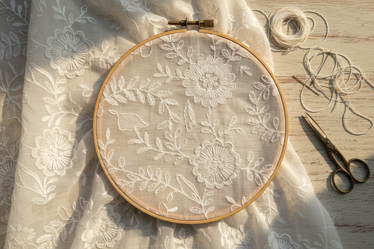 Chikankari Flat Lay 2